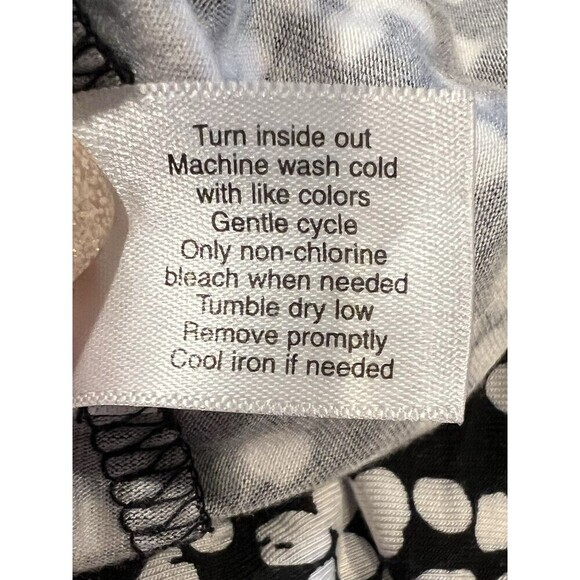 Lane Bryant Black and White Floral Pullover Stretchy Maxi Dress 18/20 - Picture 7 of 7